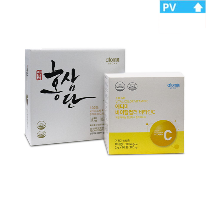 Atomy Hongsamdan Jensheni + Atomy Vitamin C