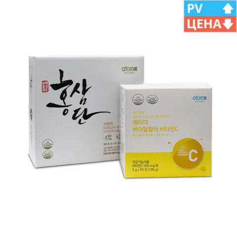 Atomy Hongsamdan Jensheni + Atomy Vitamin C