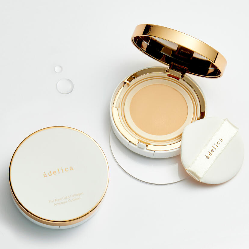 Adelica The New Gold Collagen Ampoule Cushion 02 Natural vanilla